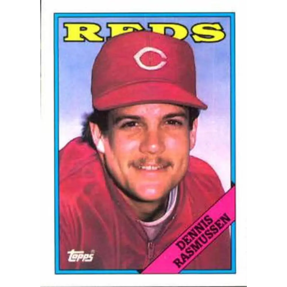 1988 Topps #135 Dennis Rasmussen NM-MT Cincinnati Reds Baseball Card  Image 1