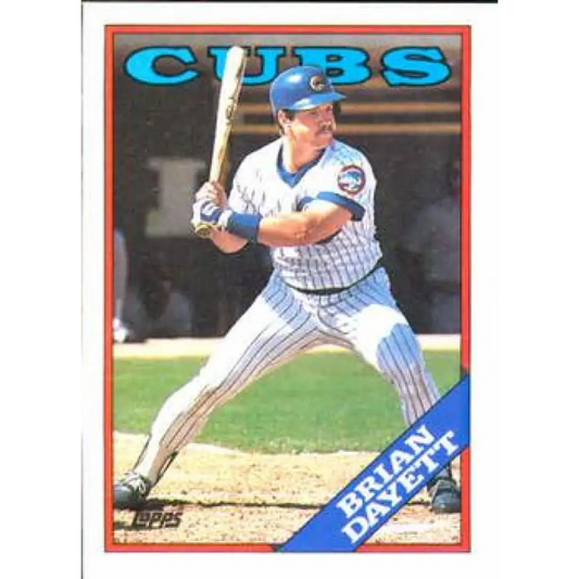 1988 Topps #136 Brian Dayett NM-MT Chicago Cubs Baseball Card  Image 1