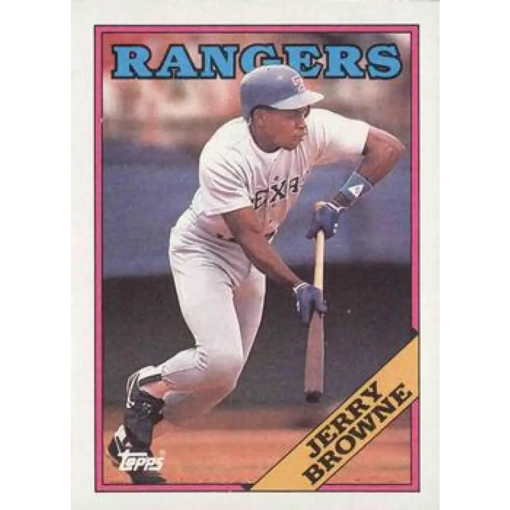 1988 Topps #139 Jerry Browne NM-MT Texas Rangers Baseball Card  Image 1