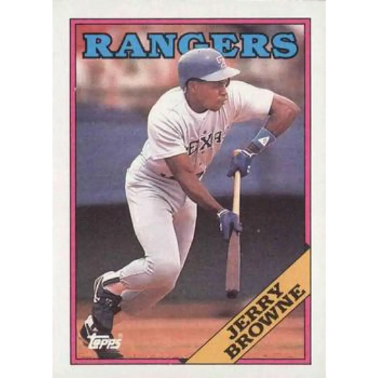 1988 Topps #139 Jerry Browne NM-MT Texas Rangers Baseball Card  Image 1