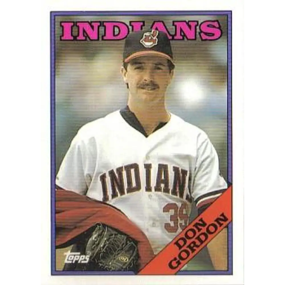 1988 Topps #144 Don Gordon NM-MT RC Rookie Cleveland Indians Baseball Card  Image 1