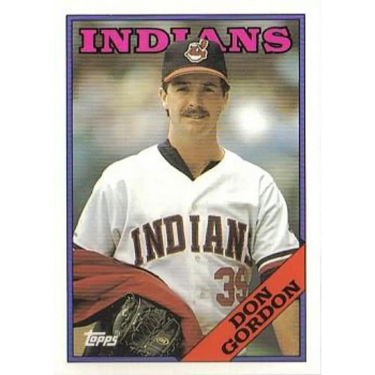 1988 Topps #144 Don Gordon NM-MT RC Rookie Cleveland Indians Baseball Card  Image 1