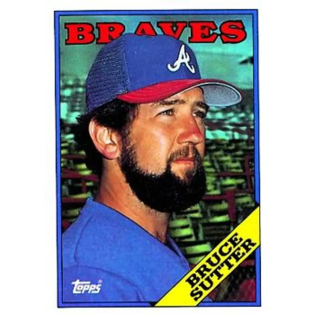 1988 Topps #155 Bruce Sutter NM-MT Atlanta Braves Baseball Card  Image 1