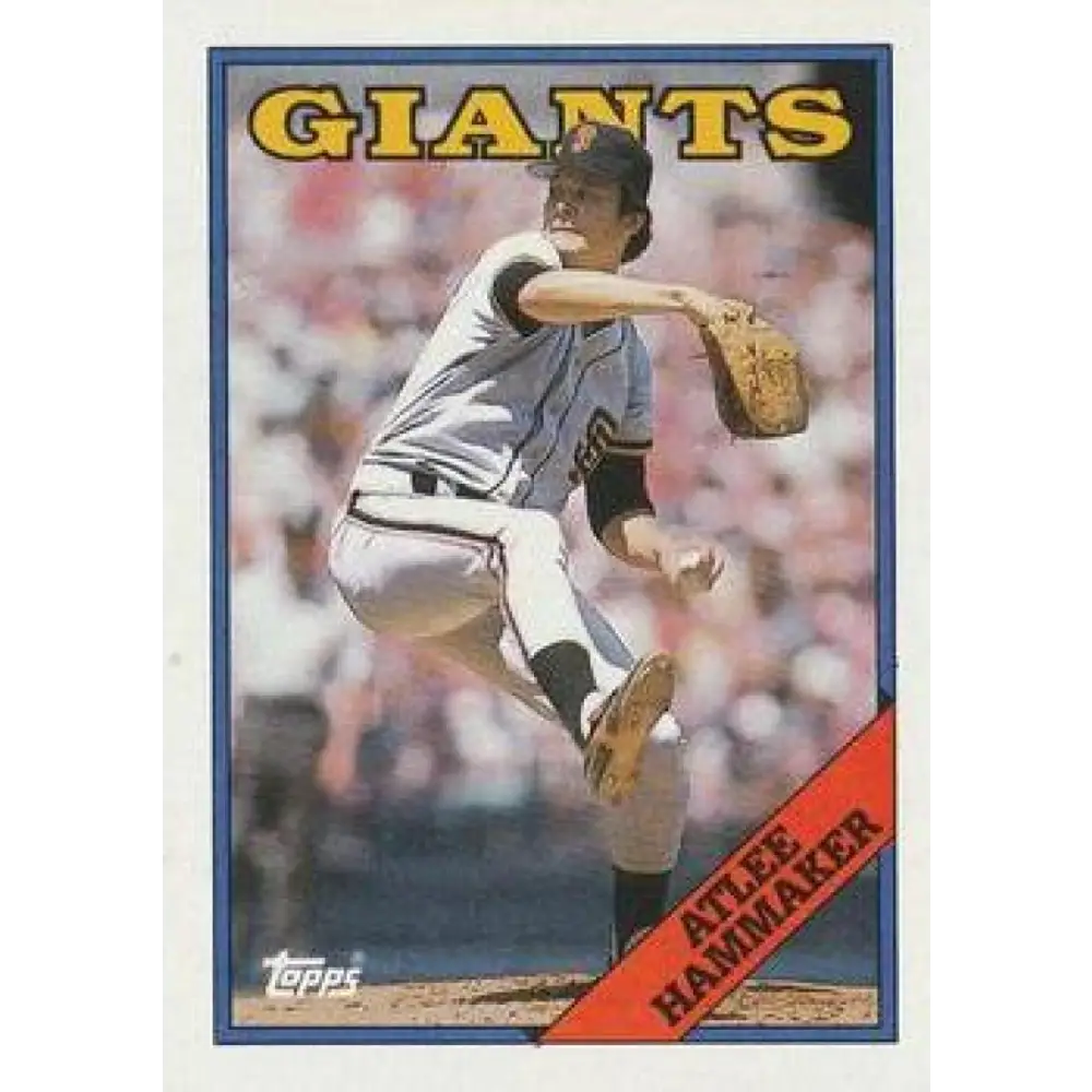 1988 Topps #157 Atlee Hammaker NM-MT San Francisco Giants Baseball Card  Image 1