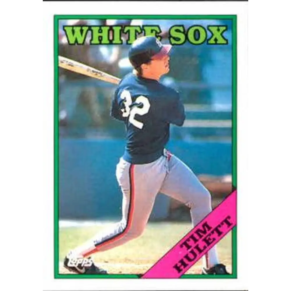 1988 Topps #158 Tim Hulett NM-MT Chicago White Sox Baseball Card  Image 1