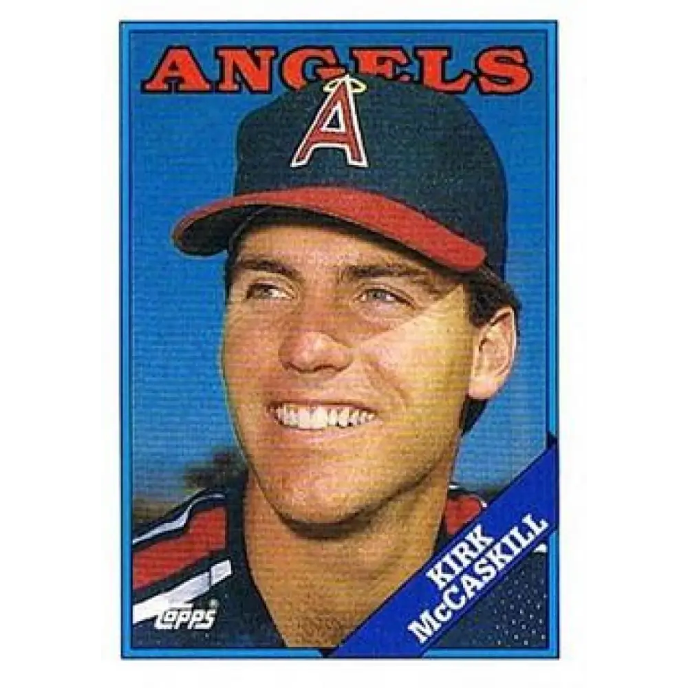 1988 Topps #16 Kirk McCaskill NM-MT California Angels Baseball Card  Image 1
