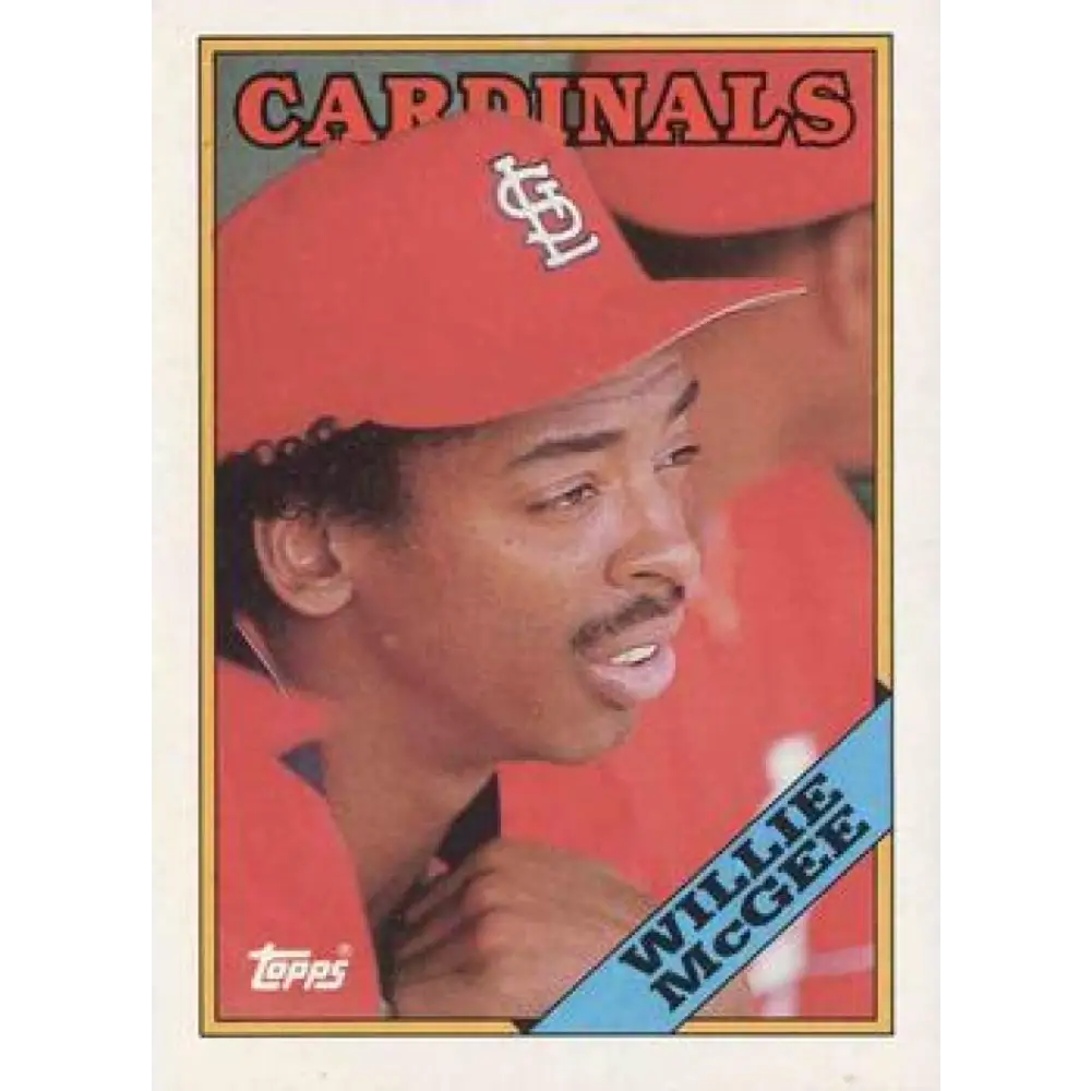 1988 Topps #160 Willie McGee NM-MT St. Louis Cardinals Baseball Card  Image 1