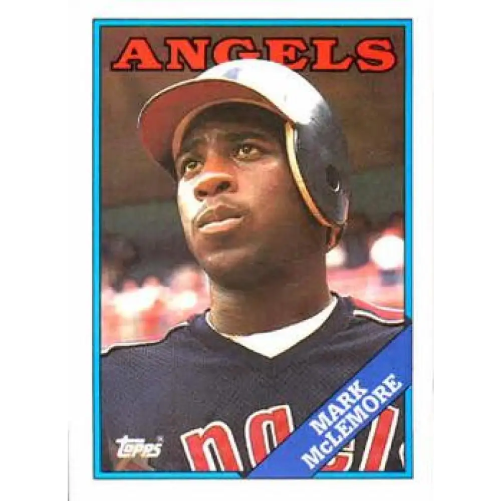 1988 Topps #162 Mark McLemore NM-MT California Angels Baseball Card  Image 1