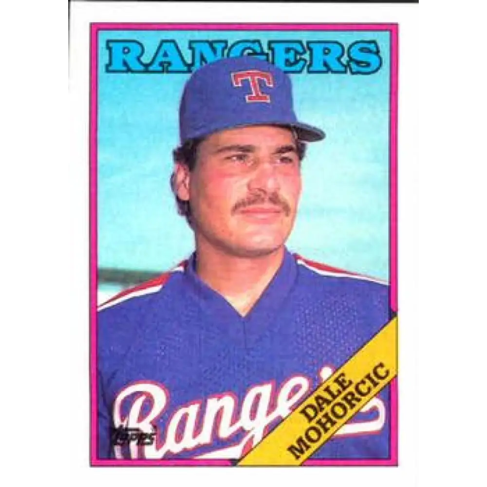 1988 Topps #163 Dale Mohorcic NM-MT Texas Rangers Baseball Card  Image 1