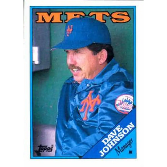 1988 Topps #164 Dave Johnson NM-MT New York Mets Baseball Card  Image 1