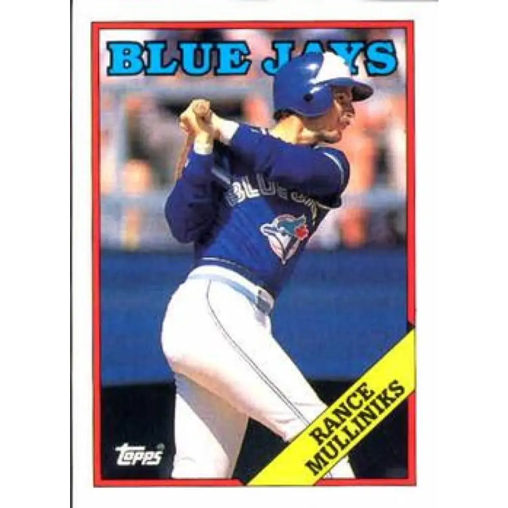 1988 Topps #167 Rance Mulliniks NM-MT Toronto Blue Jays Baseball Card  Image 1