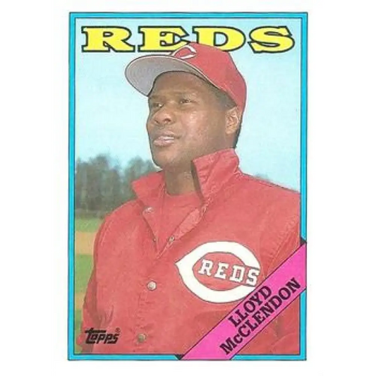 1988 Topps #172 Lloyd McClendon NM-MT RC Rookie Cincinnati Reds Baseball Card  Image 1