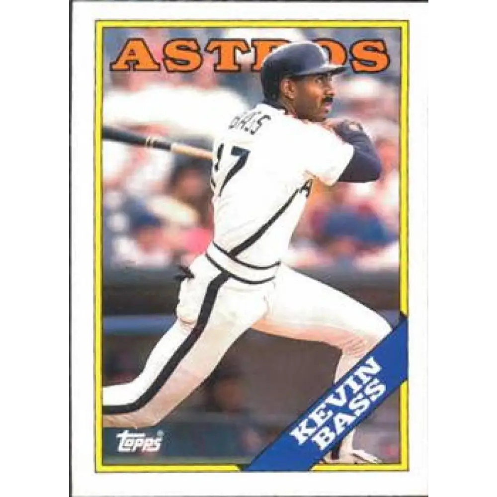 1988 Topps #175 Kevin Bass NM-MT Houston Astros Baseball Card  Image 1