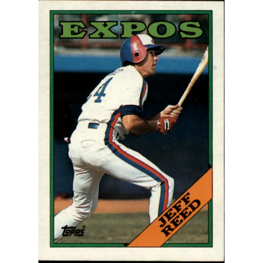 1988 Topps #176 Jeff Reed NM-MT Montreal Expos Baseball Card  Image 1