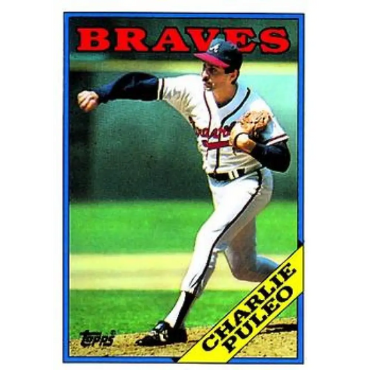 1988 Topps #179 Charlie Puleo NM-MT Atlanta Braves Baseball Card  Image 1