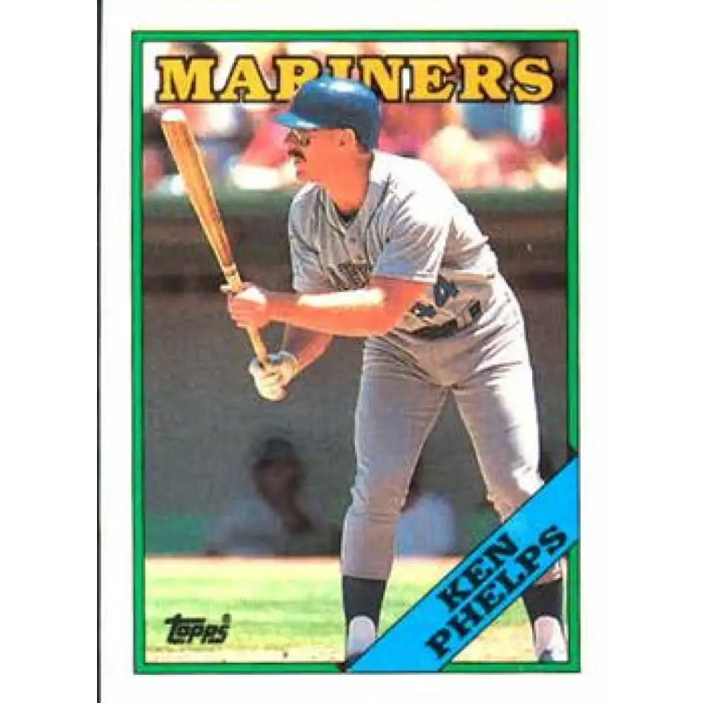 1988 Topps #182 Ken Phelps NM-MT Seattle Mariners Baseball Card  Image 1