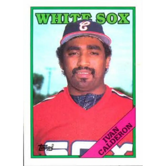 1988 Topps #184 Ivan Calderon NM-MT Chicago White Sox Baseball Card  Image 1