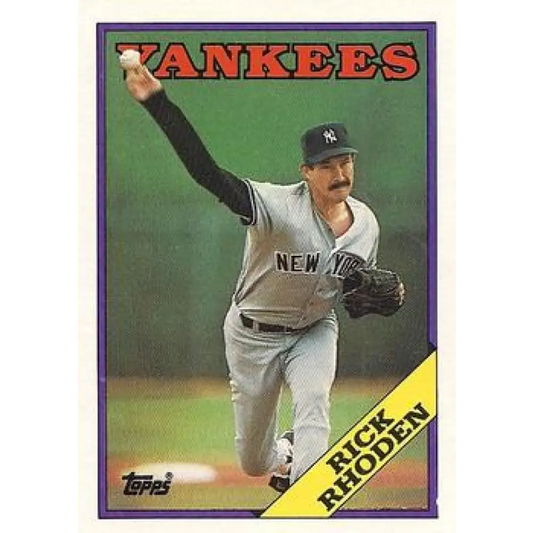 1988 Topps #185 Rick Rhoden NM-MT New York Yankees Baseball Card  Image 1