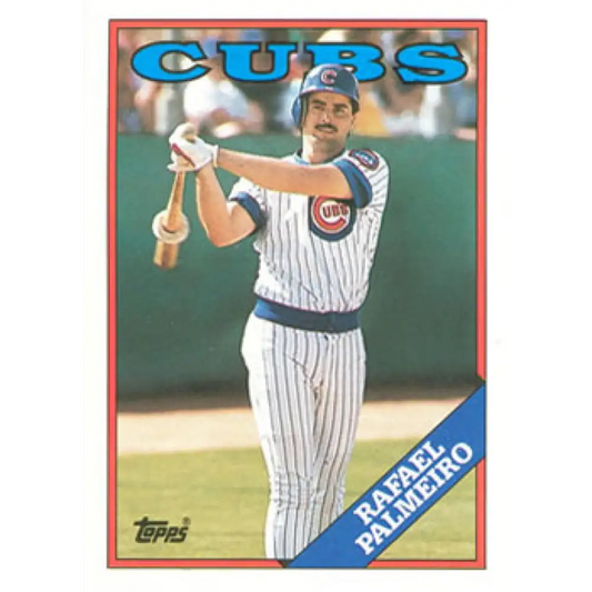 1988 Topps #186 Rafael Palmeiro NM-MT Chicago Cubs Baseball Card  Image 1