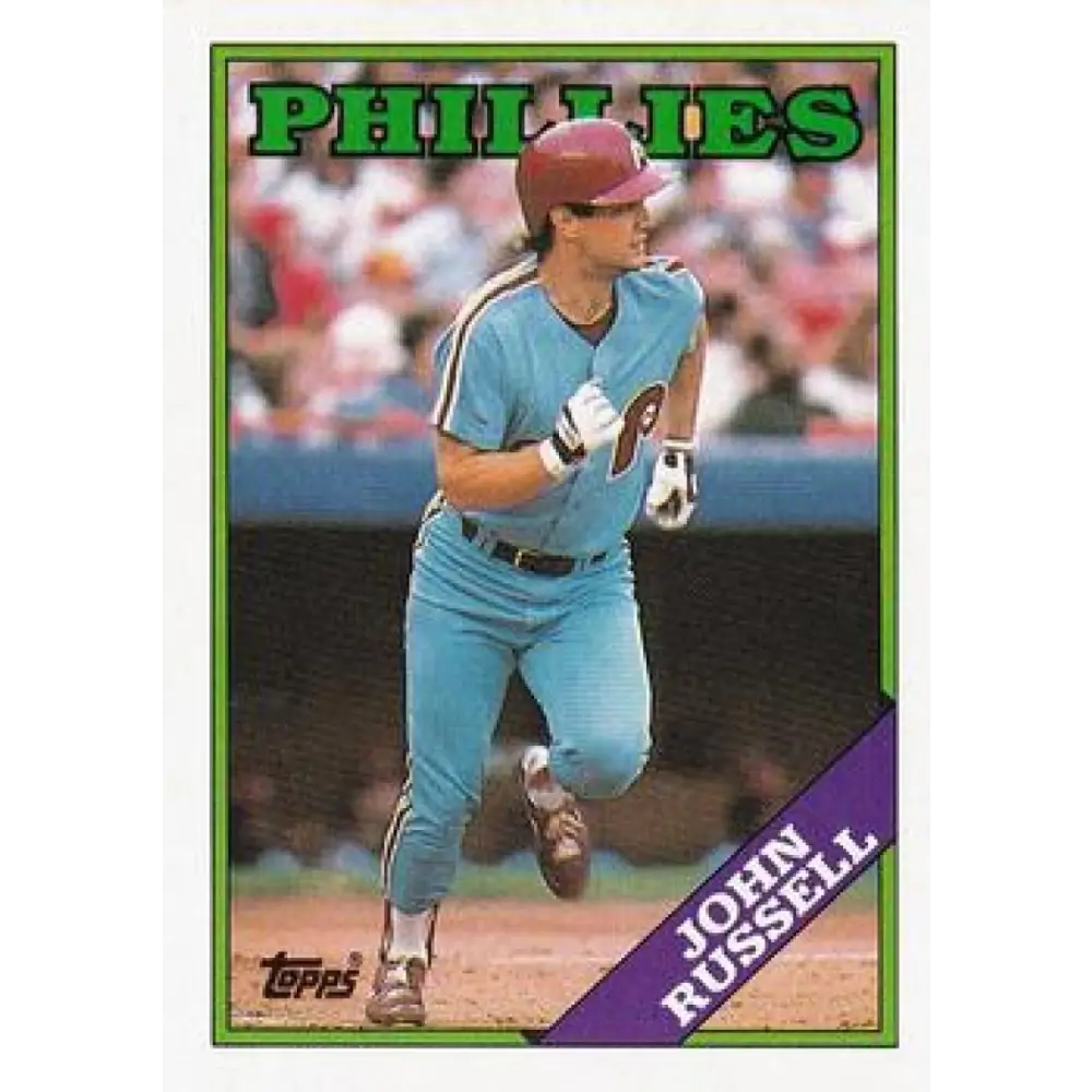 1988 Topps #188 John Russell NM-MT Philadelphia Phillies Baseball Card  Image 1