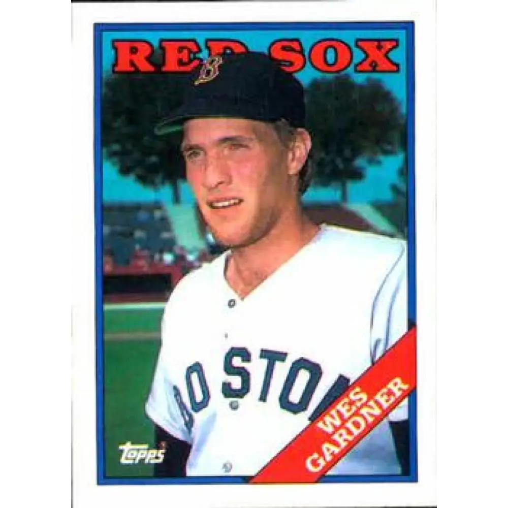 1988 Topps #189 Wes Gardner NM-MT RC Rookie Boston Red Sox Baseball Card  Image 1