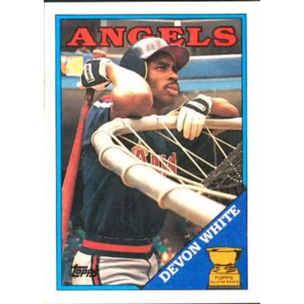 1988 Topps #192 Devon White NM-MT California Angels Baseball Card  Image 1