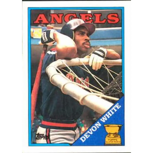 1988 Topps #192 Devon White NM-MT California Angels Baseball Card  Image 1