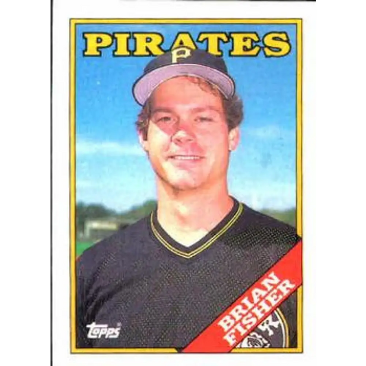 1988 Topps #193 Brian Fisher NM-MT Pittsburgh Pirates Baseball Card  Image 1