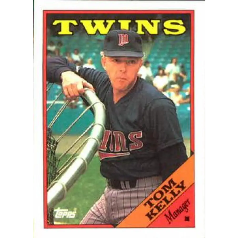1988 Topps #194 Tom Kelly NM-MT Minnesota Twins Baseball Card  Image 1