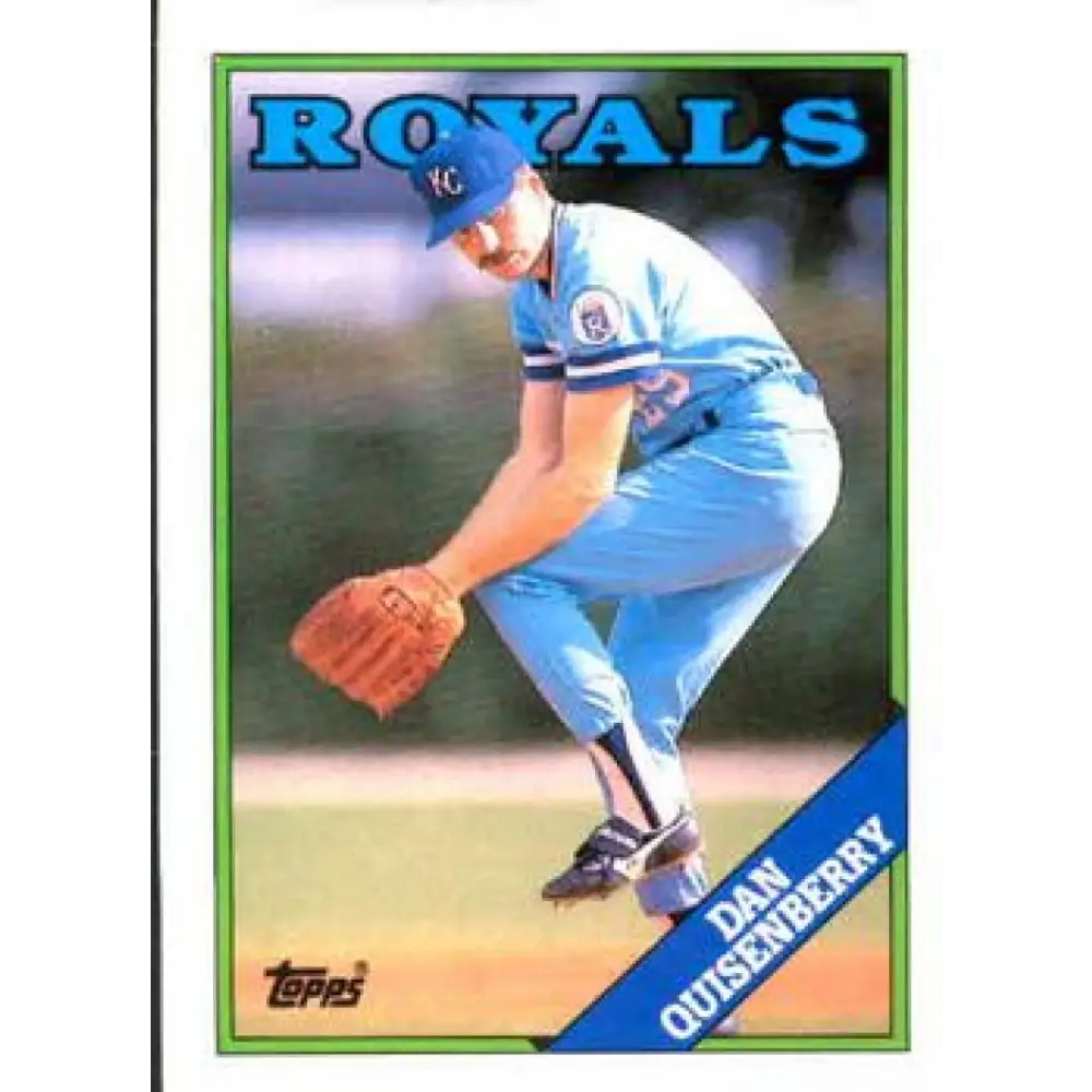 1988 Topps #195 Dan Quisenberry NM-MT Kansas City Royals Baseball Card  Image 1