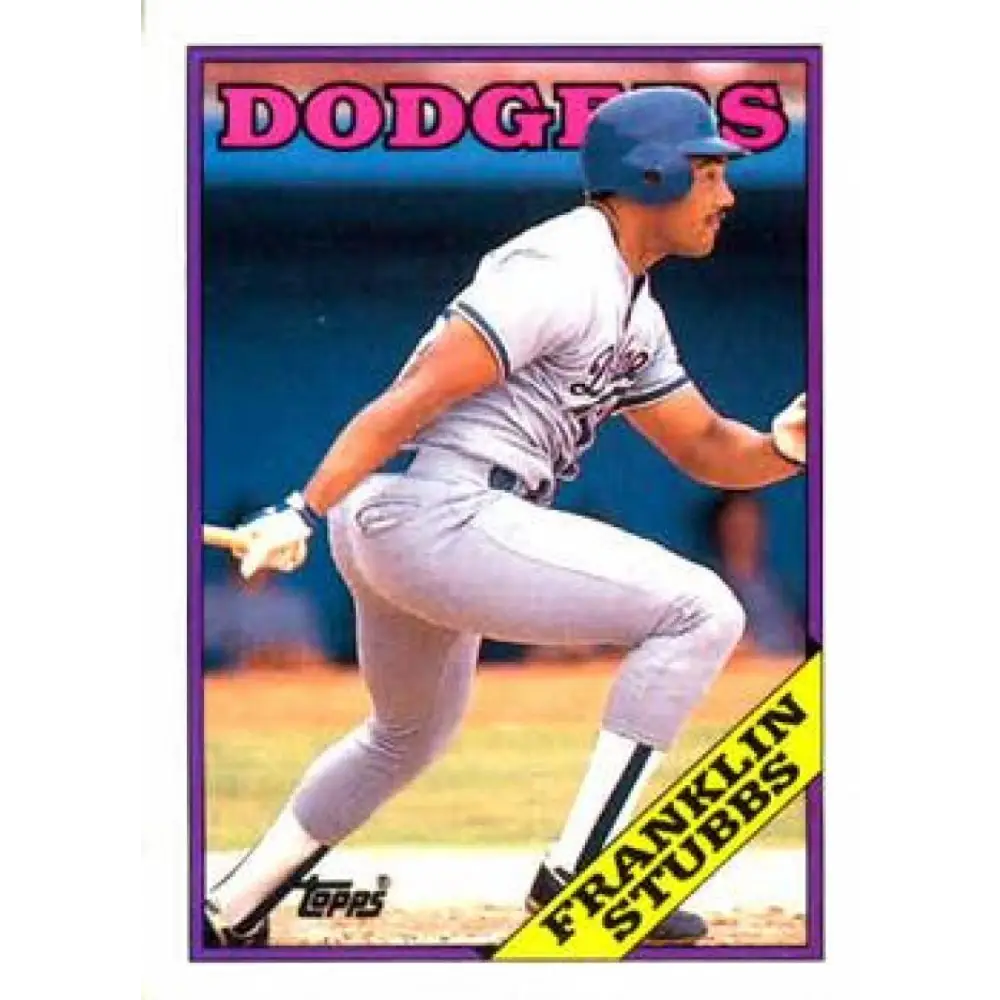 1988 Topps #198 Franklin Stubbs NM-MT Los Angeles Dodgers Baseball Card  Image 1