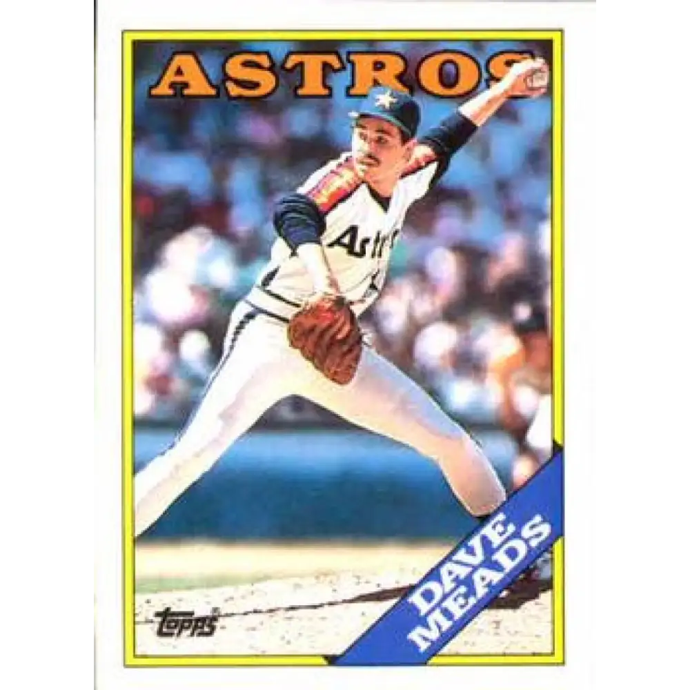 1988 Topps #199 Dave Meads NM-MT RC Rookie Houston Astros Baseball Card  Image 1