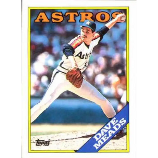 1988 Topps #199 Dave Meads NM-MT RC Rookie Houston Astros Baseball Card  Image 1