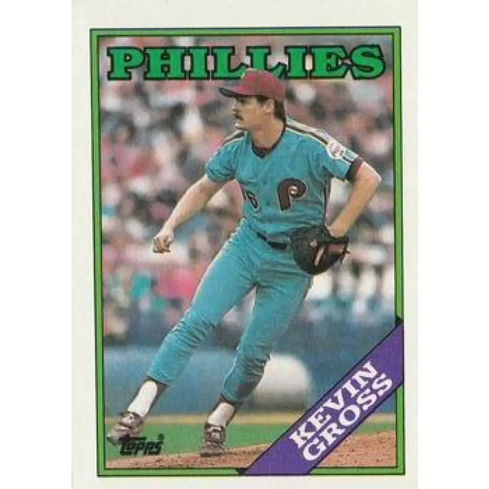 1988 Topps #20 Kevin Gross NM-MT Philadelphia Phillies Baseball Card  Image 1