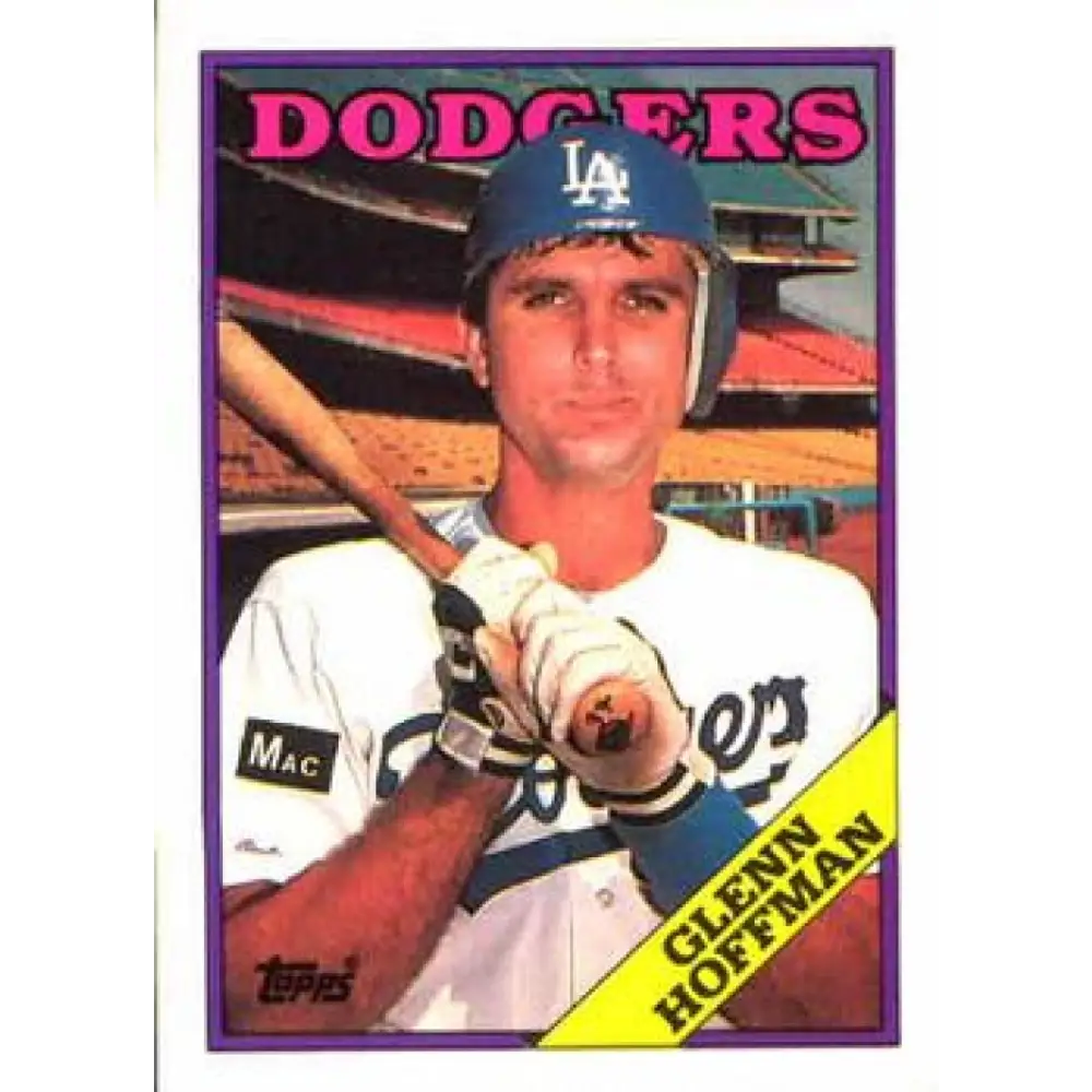 1988 Topps #202 Glenn Hoffman NM-MT Los Angeles Dodgers Baseball Card  Image 1