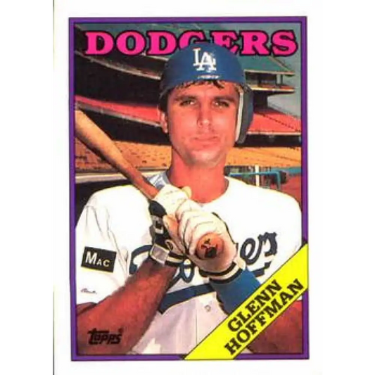 1988 Topps #202 Glenn Hoffman NM-MT Los Angeles Dodgers Baseball Card  Image 1