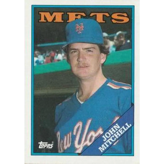 1988 Topps #207 John Mitchell NM-MT RC Rookie New York Mets Baseball Card  Image 1