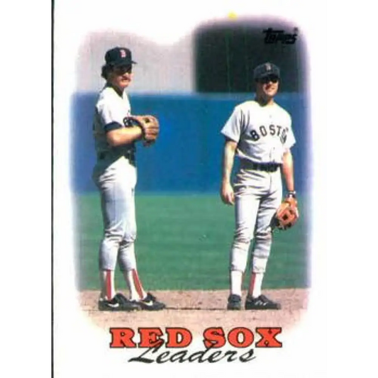 1988 Topps #21 Wade Boggs/Spike Owen NM-MT Boston Red Sox Baseball Card  Image 1