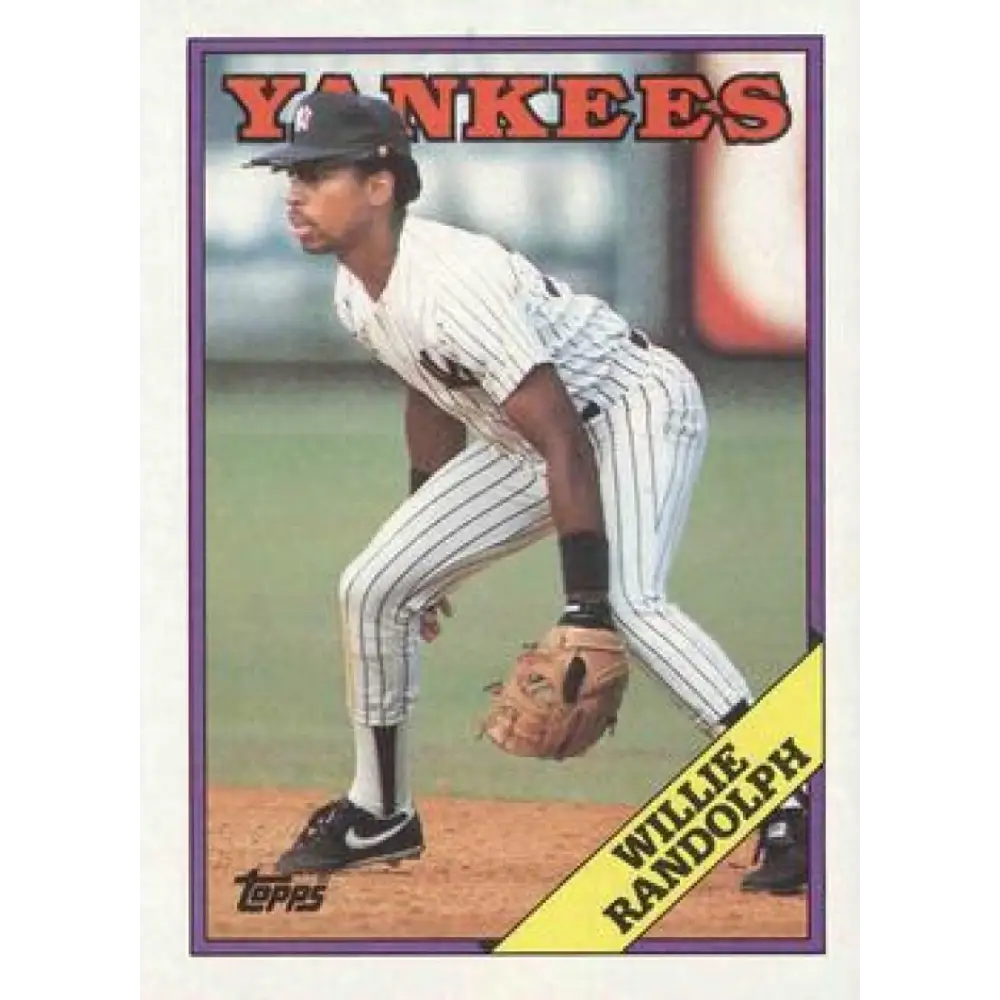 1988 Topps #210 Willie Randolph NM-MT New York Yankees Baseball Card  Image 1