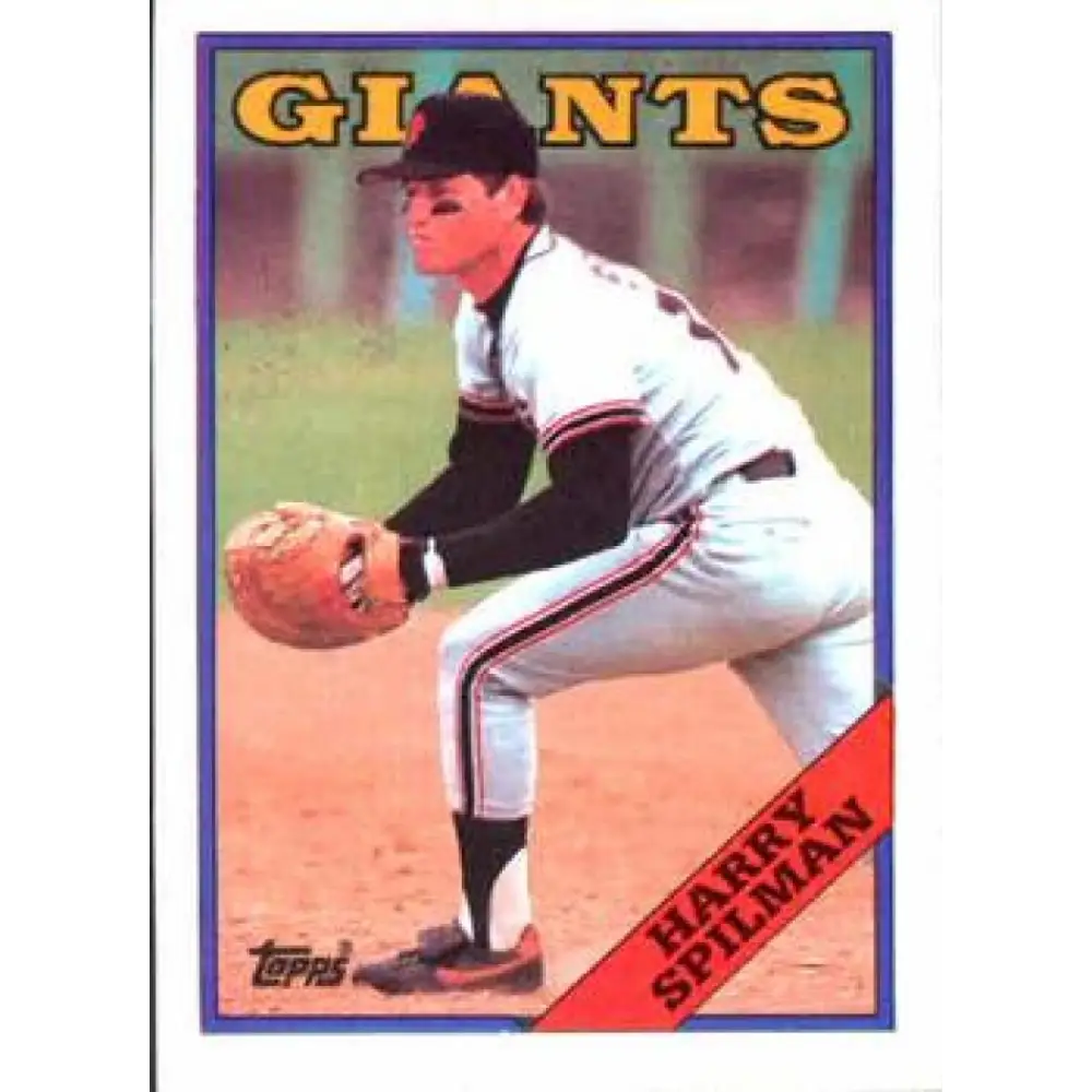 1988 Topps #217 Harry Spilman NM-MT San Francisco Giants Baseball Card  Image 1
