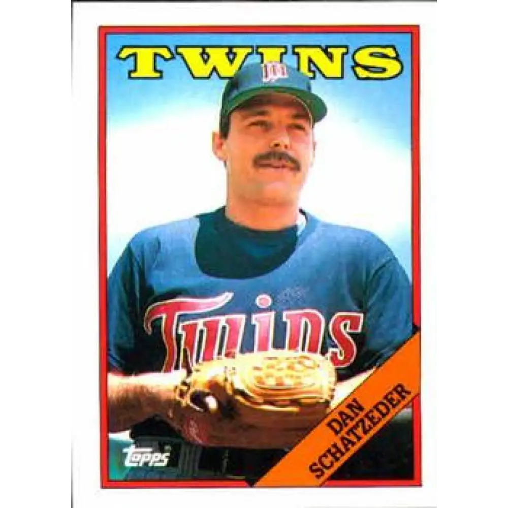 1988 Topps #218 Dan Schatzeder NM-MT Minnesota Twins Baseball Card  Image 1