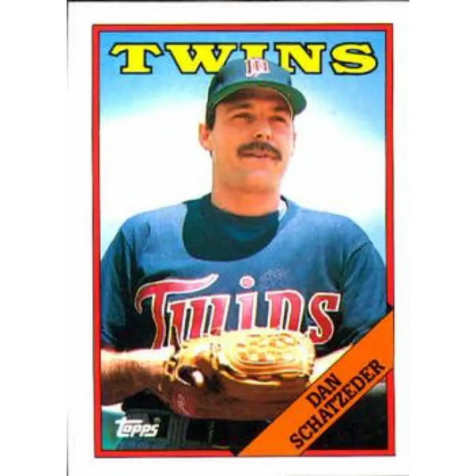 1988 Topps #218 Dan Schatzeder NM-MT Minnesota Twins Baseball Card  Image 1