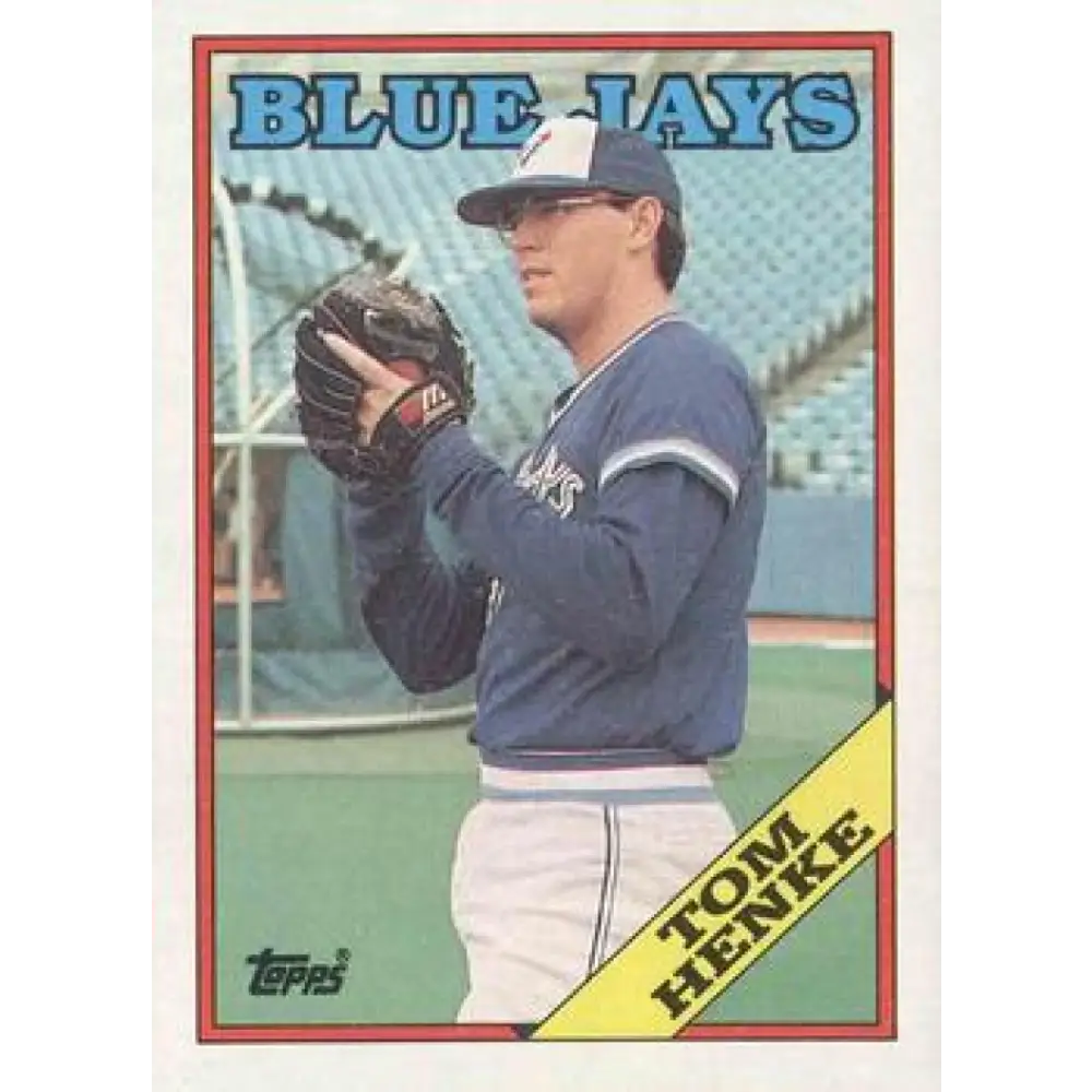1988 Topps #220 Tom Henke NM-MT Toronto Blue Jays Baseball Card  Image 1