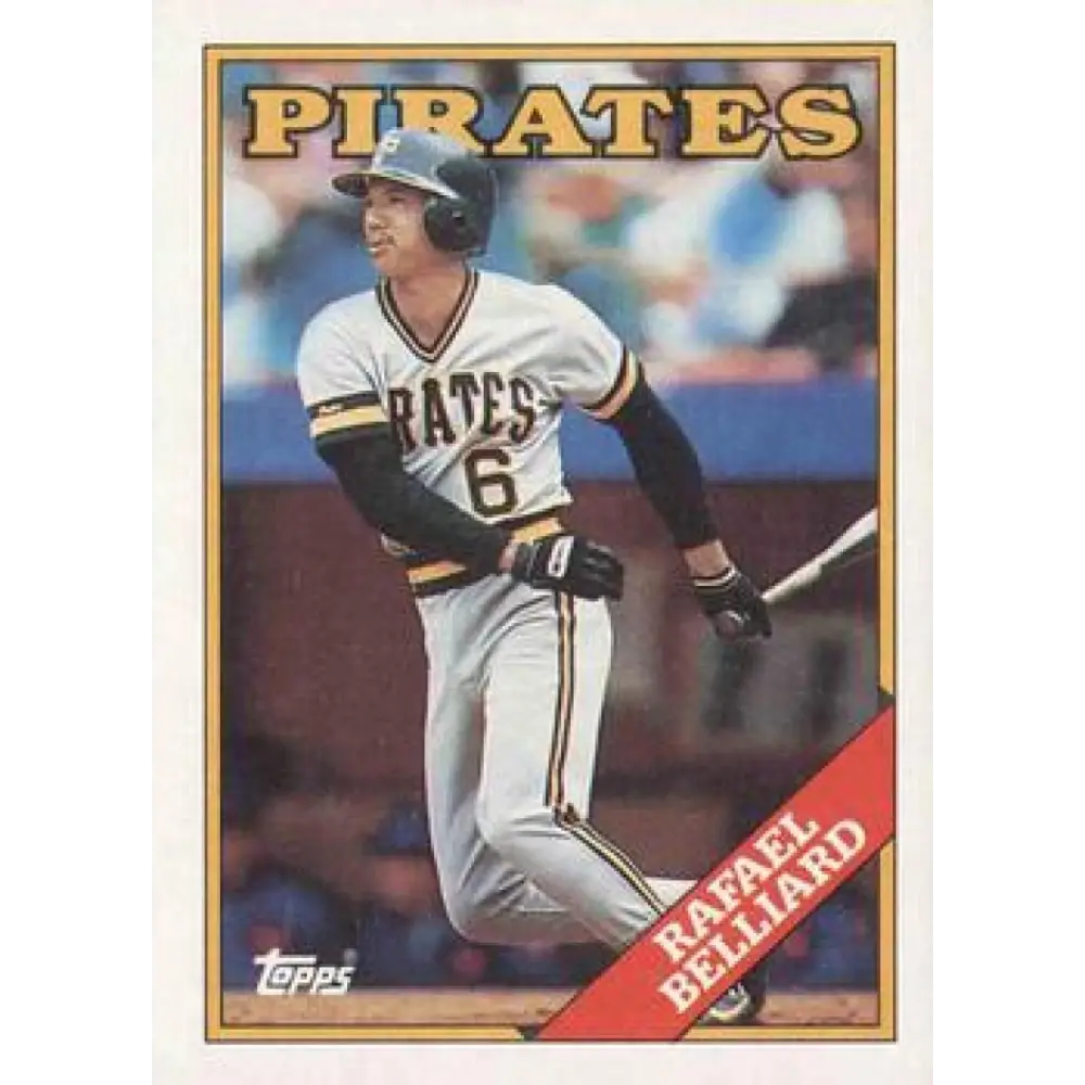 1988 Topps #221 Rafael Belliard NM-MT Pittsburgh Pirates Baseball Card  Image 1