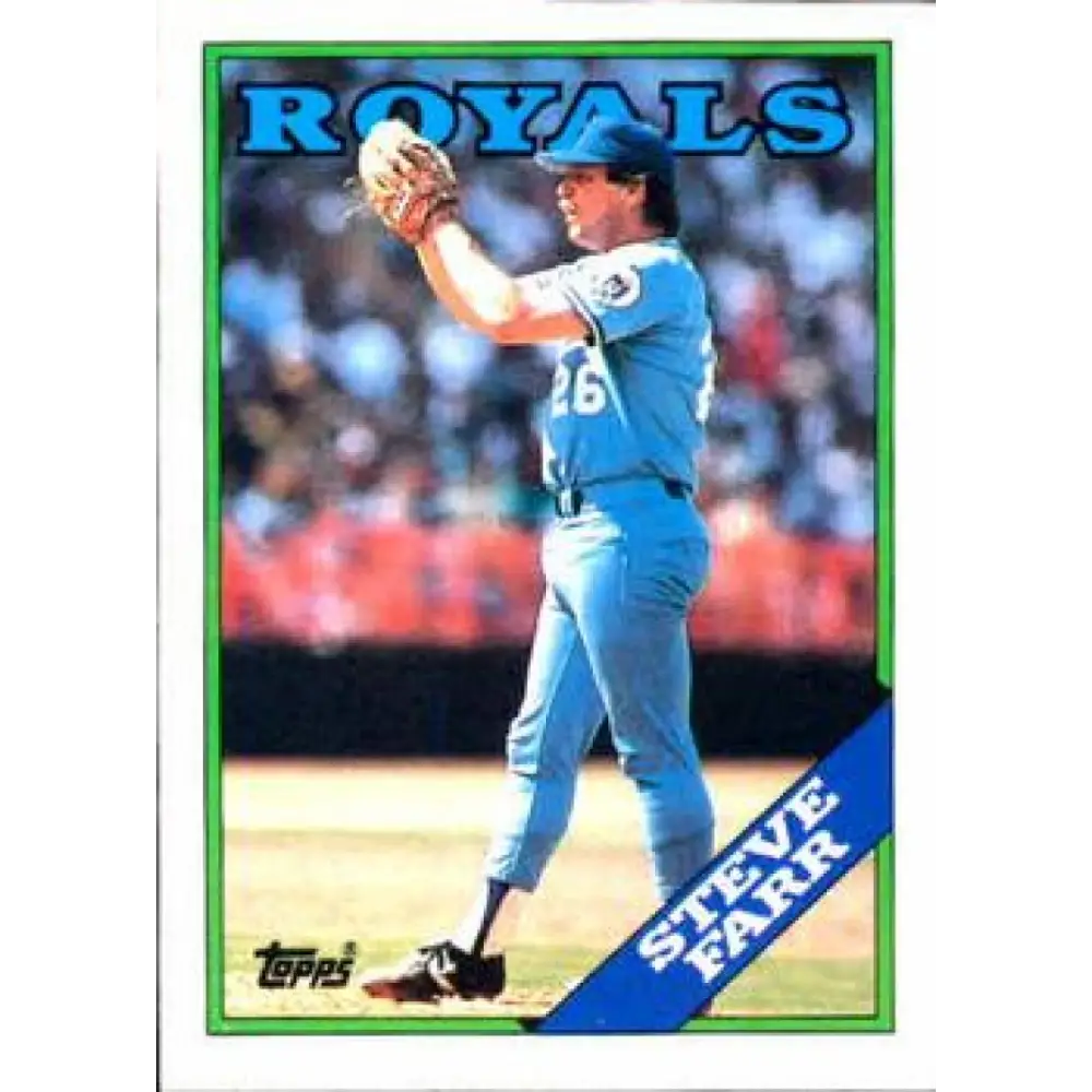 1988 Topps #222 Steve Farr NM-MT Kansas City Royals Baseball Card  Image 1