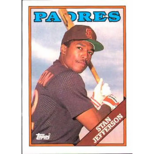 1988 Topps #223 Stan Jefferson NM-MT San Diego Padres Baseball Card  Image 1