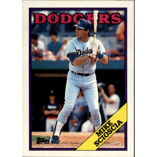 1988 Topps #225 Mike Scioscia NM-MT Los Angeles Dodgers Baseball Card  Image 1