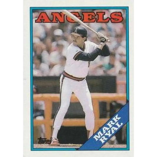 1988 Topps #243 Mark Ryal NM-MT California Angels Baseball Card  Image 1
