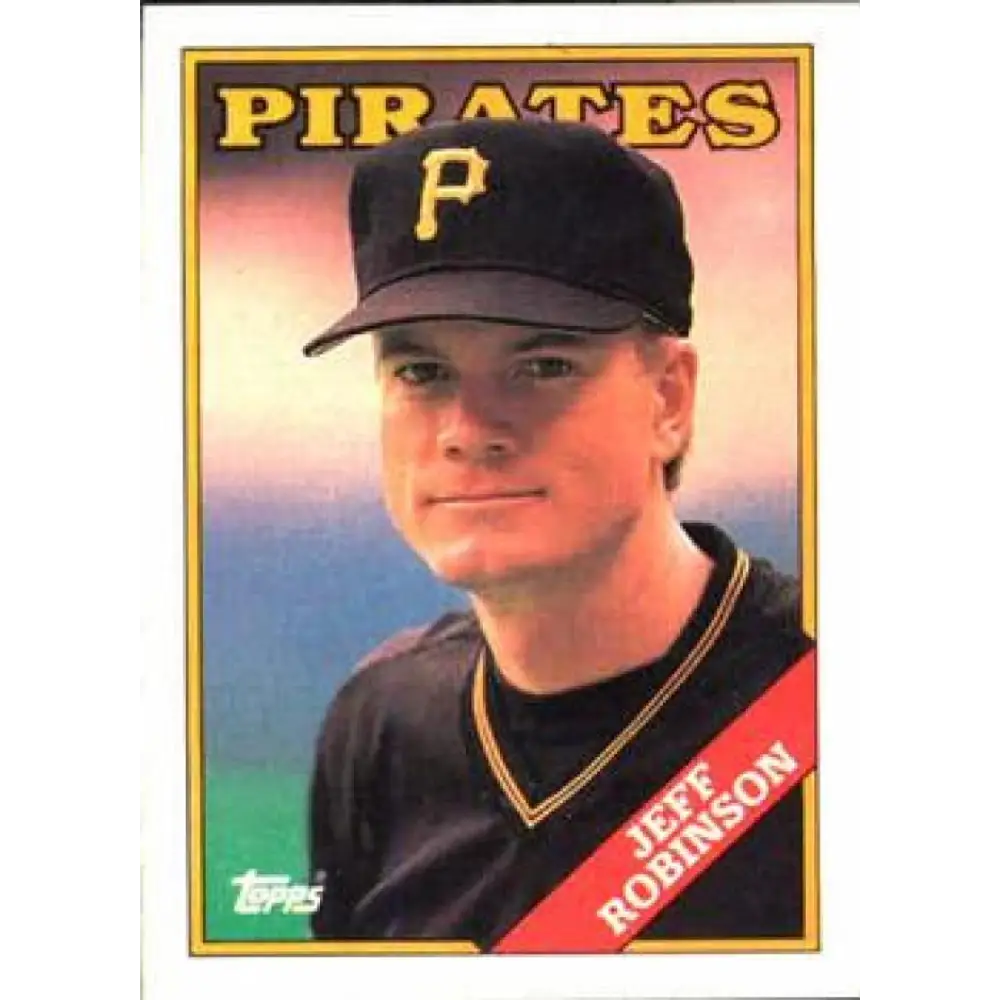 1988 Topps #244 Jeff Robinson NM-MT Pittsburgh Pirates Baseball Card  Image 1