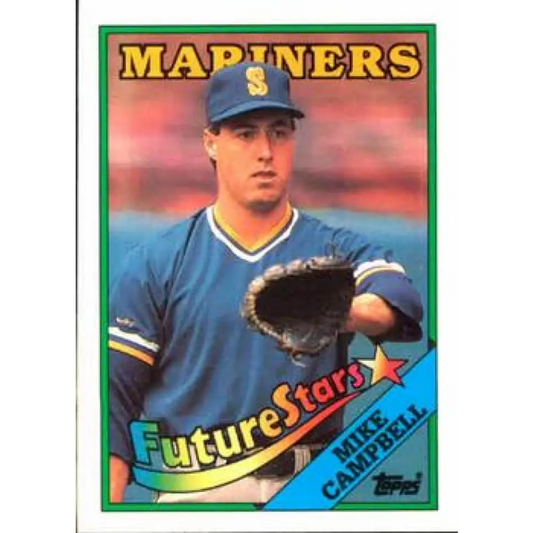 1988 Topps #246 Mike Campbell NM-MT RC Rookie Seattle Mariners Baseball Card  Image 1